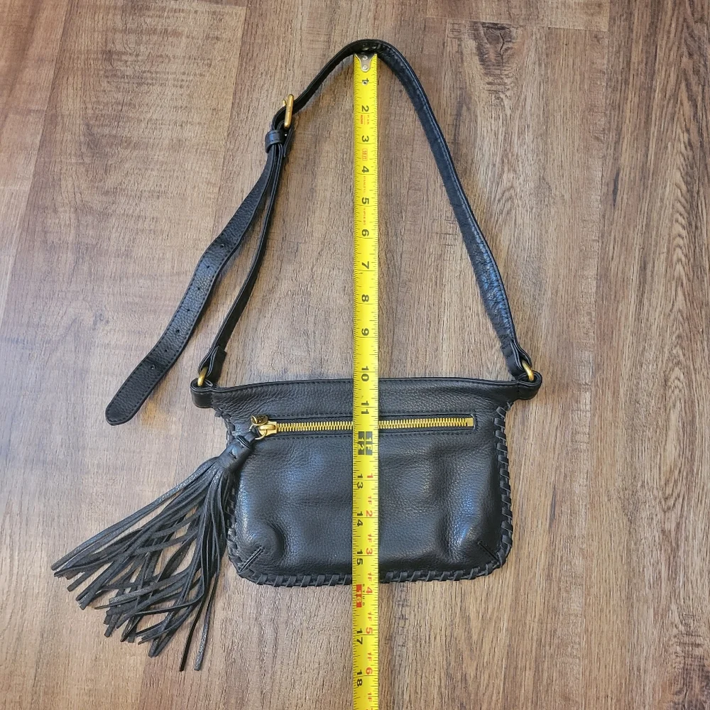 HOBO Black Leather Crossbody Bag
